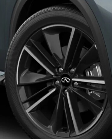 2023 INFINITI QX50 20-inch dark painted wheels